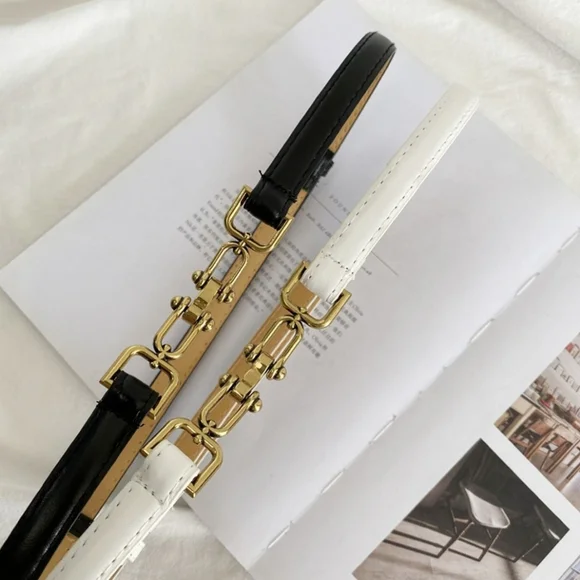 #751 🛑24 Elegant Waist-Hugging Vintage Matte Thin Belt - Picture 4 of 4